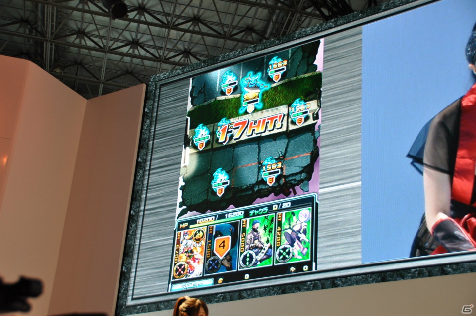 【TGS 2012】新感覚パズルゲーム「忍者アームズ」グラドルの森下悠里さんがセクシーなくノ一衣装で実機プレイ！サテライト制作のアニメを収録した新PVも公開の画像26