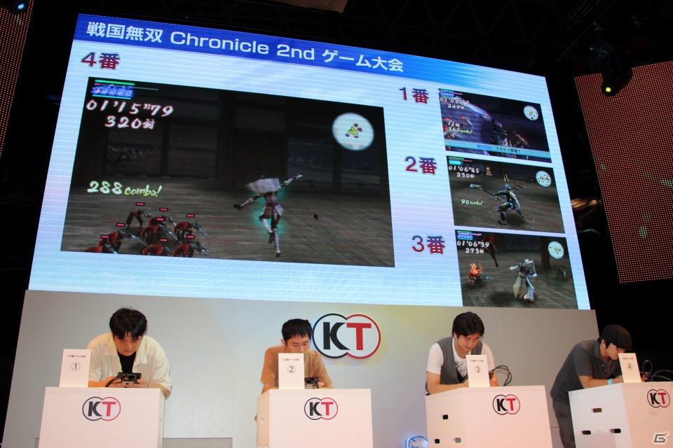 【TGS 2012】驚異的なスコアが飛び出した「戦国無双 Chronicle 2nd」ゲーム大会の模様をレポートの画像8