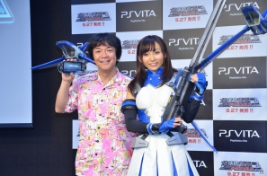 吉木りささんがペイルウイングの姿で登場―デビュー作から地球を守ってきた河崎実監督も登壇した「地球防衛軍3 ポータブル THE COMMERCIAL」完成披露会レポートの画像16