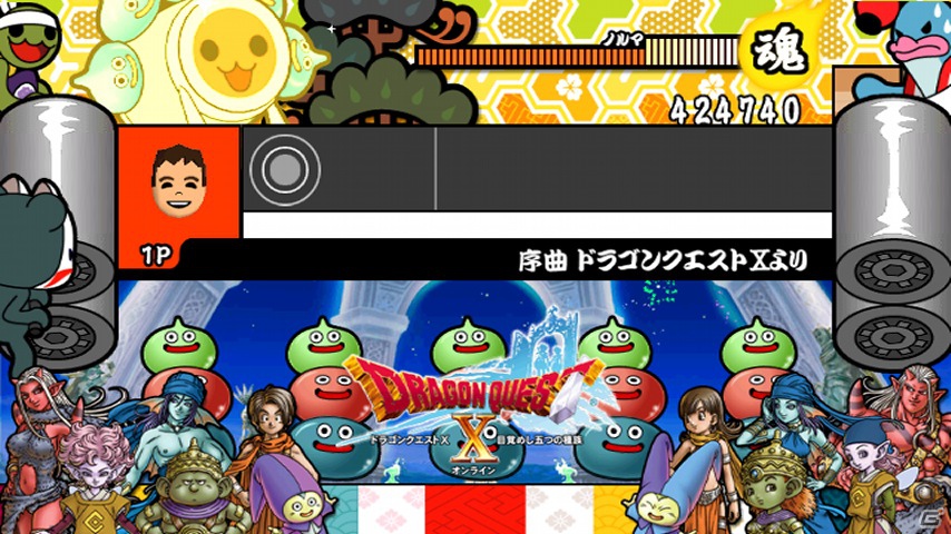 「太鼓の達人×ドラゴンクエストX」コラボレーション実施！「太鼓の達人」に「ドラゴンクエストX」キャラが踊り子として出演＆「スライムのおへや」にもどんちゃんが登場の画像4