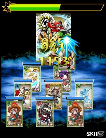 フィーチャーフォン/スマートフォン「みんなと 妖怪ヒーローズ」善悪2つのフォーメーションを駆使して戦うゲーム内容を紹介の画像2