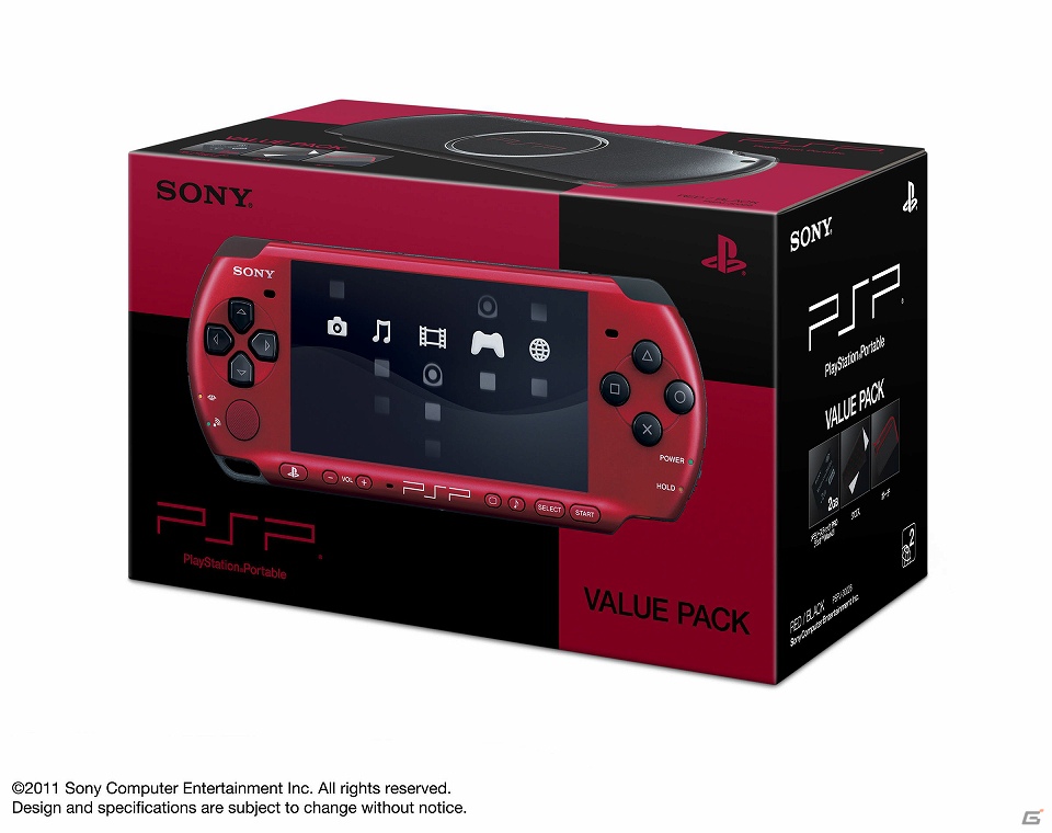「PSP-3000」のバリューパックが11月22日より数量限定で再発売決定！カラーは「レッド／ブラック」で価格は14,800円（税込）の画像1