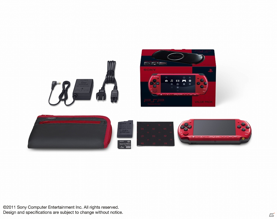 「PSP-3000」のバリューパックが11月22日より数量限定で再発売決定！カラーは「レッド／ブラック」で価格は14,800円（税込）の画像2