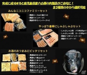 iPhone/Android「畑っぴ」かごしま黒豚製品が自宅に届く「豚育成」バージョンが登場の画像2