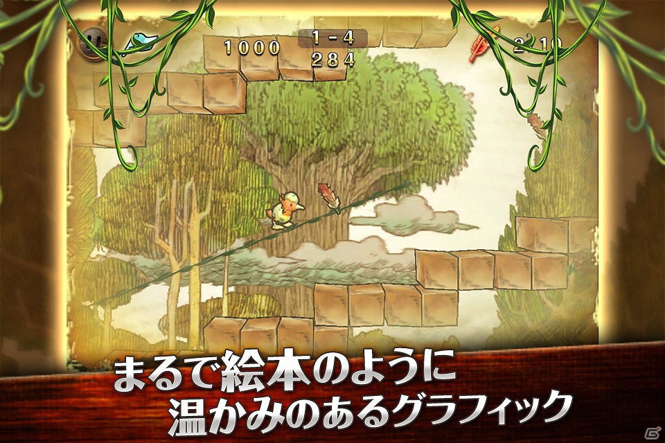 iOS6.0の新機能「チャレンジ」に対応した爽快アクションゲーム「アイビィ・ザ・キウィ？」配信開始の画像1