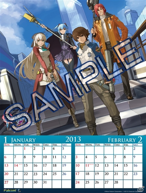 PS Vita「英雄伝説 零の軌跡 Evolution」2013年版壁掛けカレンダーが発売決定！本日より予約注文受付開始の画像3