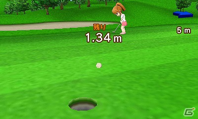 簡単操作で手軽にゴルフ対決！3DS「おきらくゴルフ3D」公式サイトがオープンの画像1