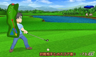 簡単操作で手軽にゴルフ対決！3DS「おきらくゴルフ3D」公式サイトがオープンの画像14