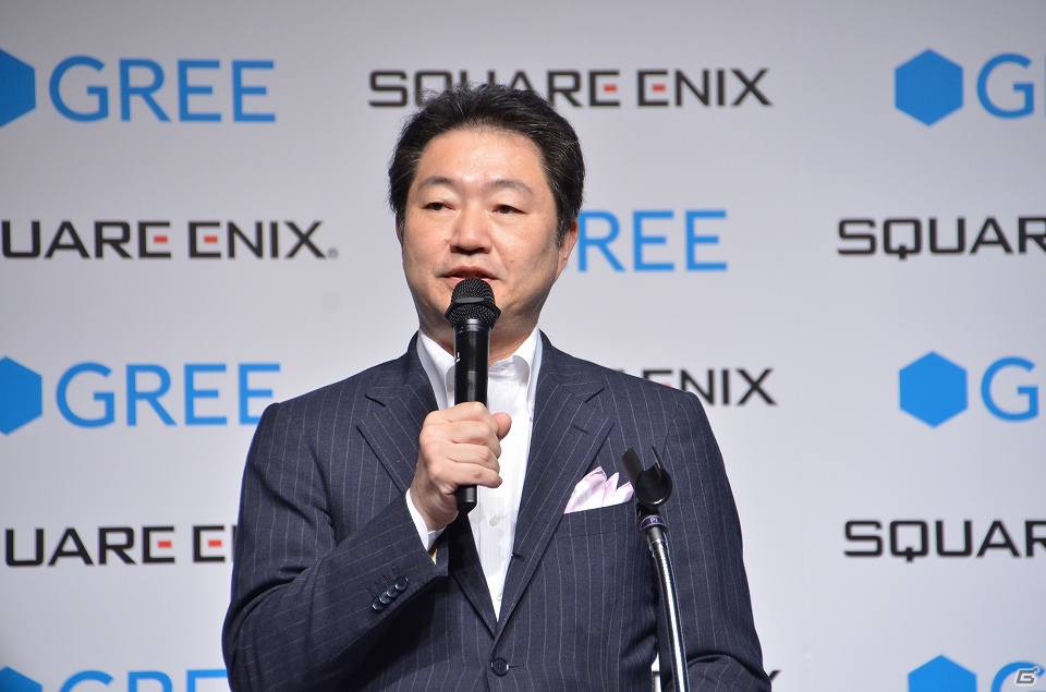 ゲーム紹介のプレゼンテーションも行われたスクウェア・エニックスとグリーによる共同記者発表会の模様をお届けの画像2