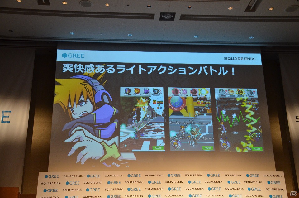 ゲーム紹介のプレゼンテーションも行われたスクウェア・エニックスとグリーによる共同記者発表会の模様をお届けの画像21