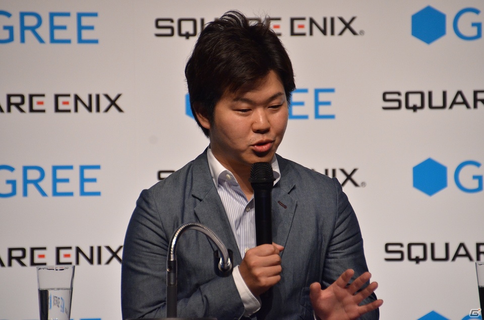 ゲーム紹介のプレゼンテーションも行われたスクウェア・エニックスとグリーによる共同記者発表会の模様をお届けの画像5