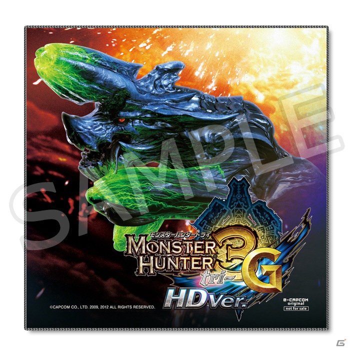Wii U「モンスターハンター3（トライ）G HD Ver.」イーカプコン限定先着特典「マイクロファイバーミニタオル」付きが予約受付中の画像1