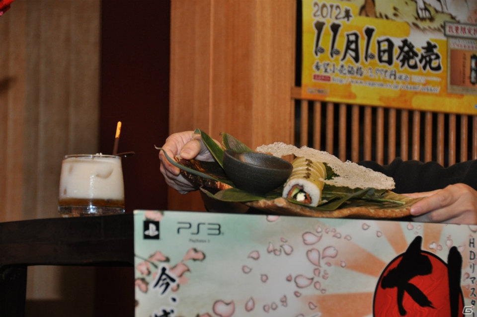 食べごたえのあるお寿司や筆しらべを再現したカクテルまで！PS3「大神 絶景版」×ダイヤモンドダイニングコラボメニュー試食会レポートの画像10