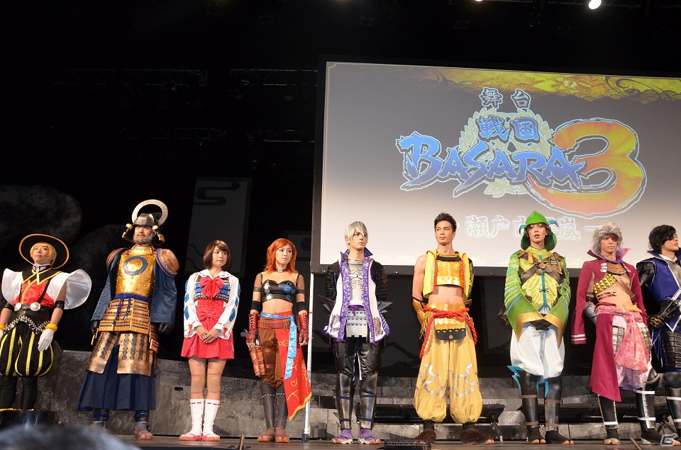 舞台「戦国BASARA3 -瀬戸内響嵐-」の出演者がズラリと登場！宝塚歌劇によるミュージカル化も発表された「『戦国BASARA』プロジェクト発表会」レポートの画像7