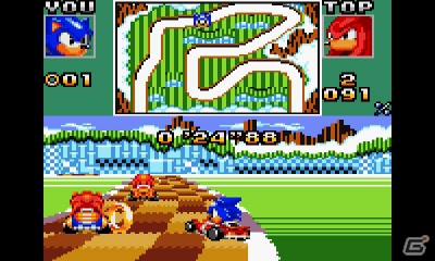 3DSバーチャルコンソール「ソニックドリフト2」11月14日より配信決定！ソニックとライバルたちのレースバトル再びの画像4