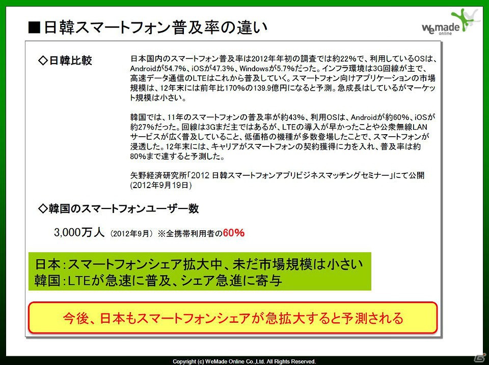【G-STAR 2012】PCオンライン最新作「イカルス」や最新スマートフォンタイトルを紹介したWeMade Entertainment出展ラインナップ説明会をレポートの画像32
