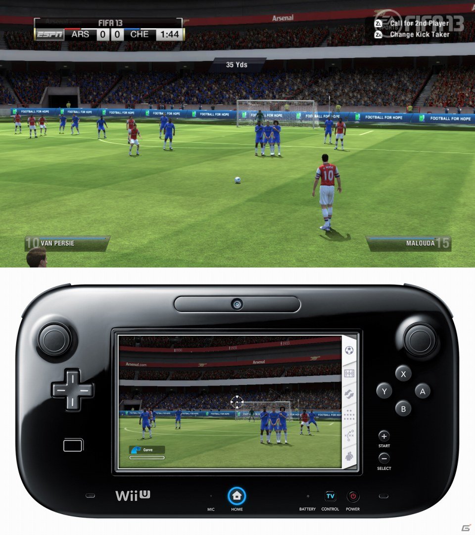 Wii U Fifa 13 ワールドクラス サッカー Wii U版ならではのgamepadを活用したゲームシステムを紹介 ゲーム情報サイト Gamer