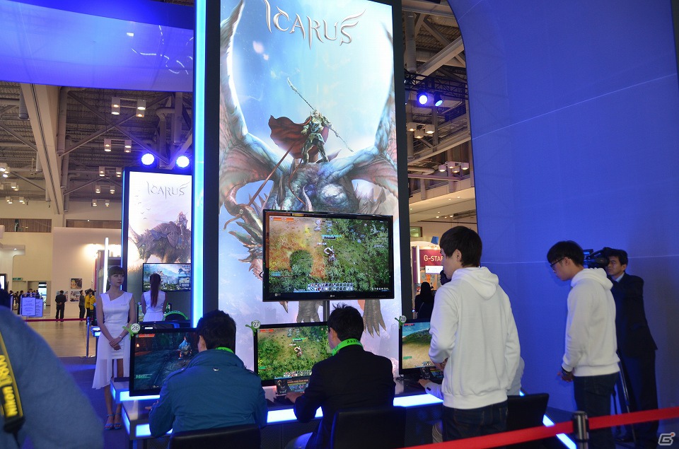 【G-STAR 2012】空飛ぶドラゴンとの戦闘が目を引く「ICARUS」やバリエーション豊かなスマートフォンタイトルが出展されたWeMade Entertainmentブースレポートの画像2