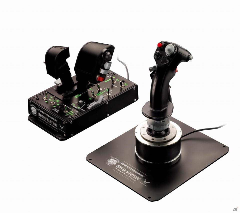 THRUSTMASTER製のA-10C攻撃機装備「HOTAS」レプリカジョイスティック＆F-16戦闘機のMFDを再現した多機能USBコックピットパネルが11月29日に発売の画像1