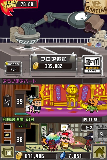 iOS/Android「クレイジータワー」デラックスファイターとのバトルが実現！アニメ「秘密結社 鷹の爪」とのコラボレーションが開始の画像1