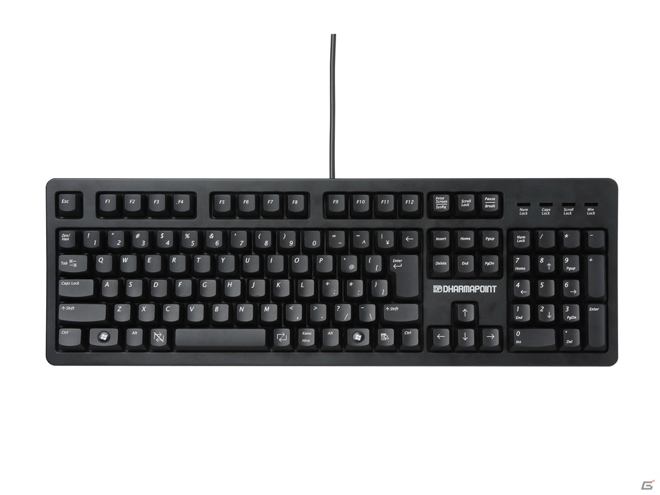 DHARMAPOINTより「ダーマ タクティカルキーボード DRTCKB109UP1」が12月に発売決定の画像1