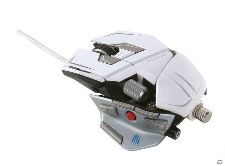 マッドキャッツ、ゲーミングマウス「Cyborg M.M.O.7」新色2種・グロッシーホワイト＆グロッシーレッドを発売決定―最大90種の機能・マクロをプリセット可能の画像1