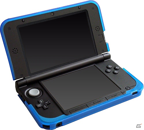 柔らかく強じんなTPU素材を使った3DS LL用ジャケットに新色「クリアブルー」が登場―11月28日より発売の画像4