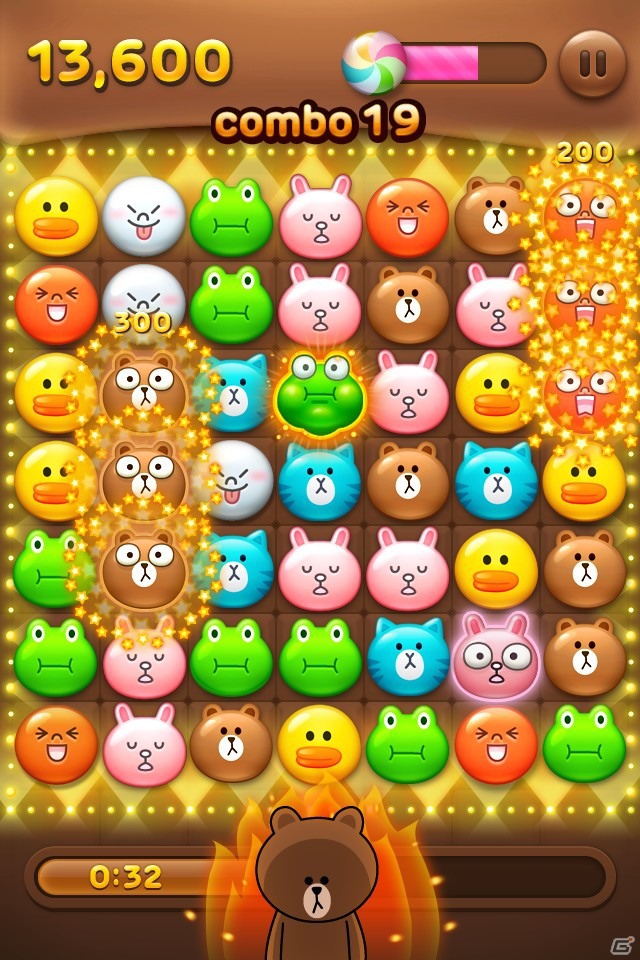 ゲームサービス「LINE GAME」で提供中の「LINE POP」がサービス公開1日で世界累計300万ダウンロードを突破の画像1