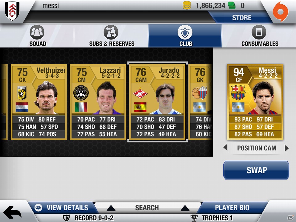 iOS「FIFA 13 by EA SPORTS」新ゲームモード「FIFA Ultimate Team」を搭載する大型アップデートを配信の画像2
