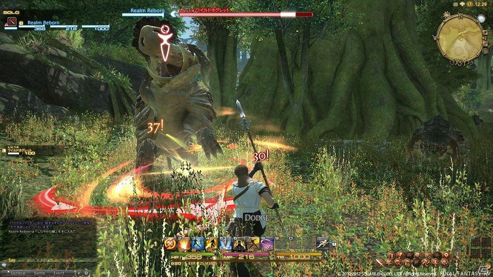 「ファイナルファンタジーXIV： 新生エオルゼア」公式サイトにてαテストバージョンの 「クエスト・バトル」動画が公開の画像6