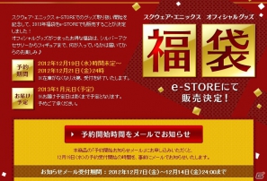 スクウェア・エニックス e-STOREにて「オフィシャルグッズ 2013年福袋」の販売が決定―12月19日より予約受付開始の画像1