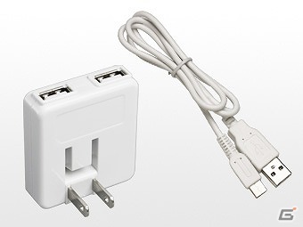 デイテル・ジャパン、Wii U GamePad用USBケーブルが付属した充電ACアダプタ「ツインUSB ACアダプタ」を12月19日に発売の画像2
