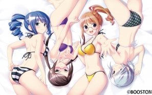 Xbox 360「ラブ☆トレ～Bitter～」カスカベアキラ氏がビキニ姿のヒロイン達を描いた店舗特典画像を公開の画像1