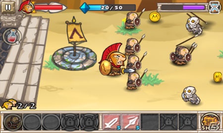 ペルシャの大軍勢を迎え撃つアクションディフェンスゲーム「スパルタの栄光」Android版が配信の画像2