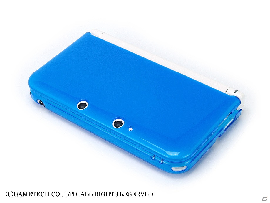 ゲームテック、3DSLL用プロテクトカバー「ソフトクリスタルシェル3DLL」の新色・クリアブルーを12月28日に発売の画像3