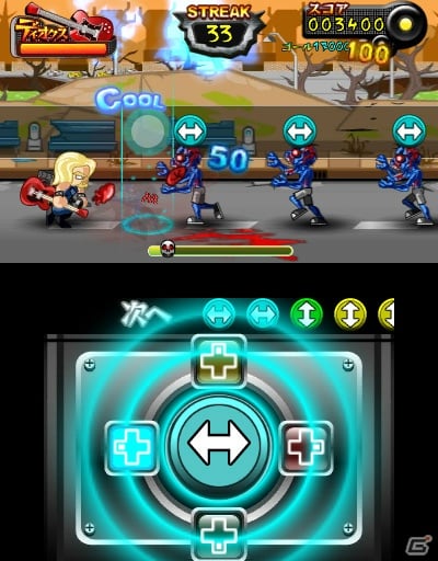 新感覚ゾンビ系ハードロック・リズムアクション「ゾンビスレイヤー」が3DSダウンロード専用タイトルとして12月26日より配信の画像14
