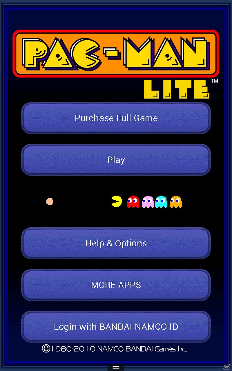「PAC-MAN -LITE-」「RIDGE RACER ACCELERATED」など、バンダイナムコゲームスのアプリ3タイトルがKindle Fire/Kindle Fire HDにて配信の画像2