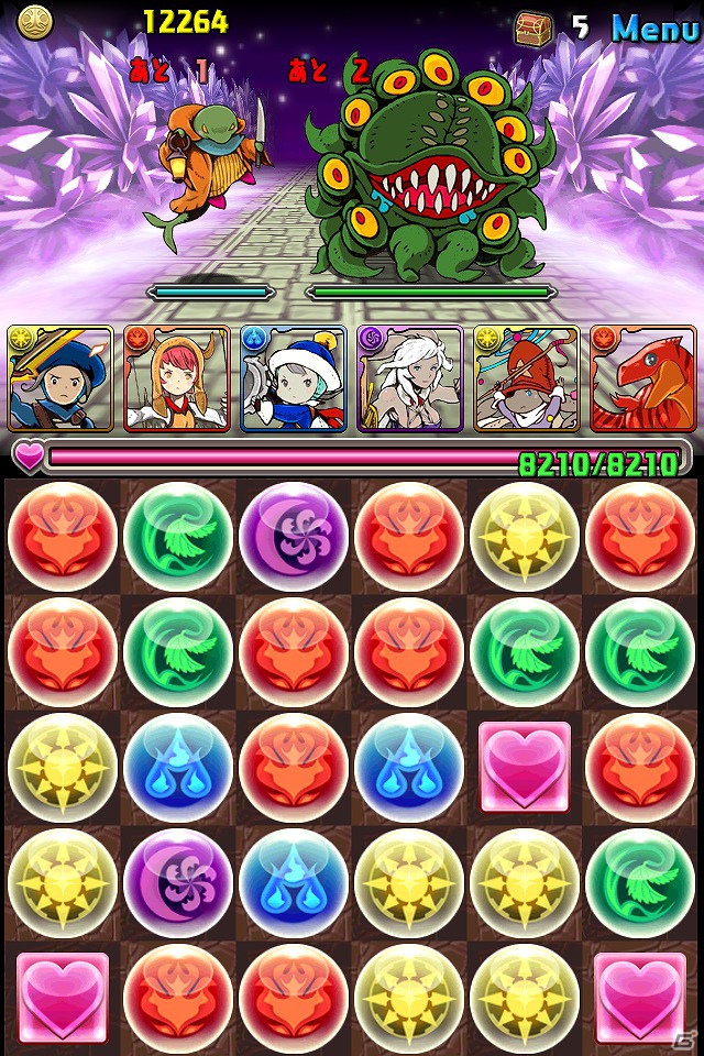 iOS/Android「パズル＆ドラゴンズ」ヴァンパイアロードなど5種類のモンスターの上位進化形を実装！「クリスタル・ディフェンダーズ」コラボ企画第2弾もの画像6