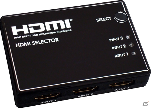 HDMI対応のゲーム機などを最大3台接続できるリモコン付きHDMIセレクター「CYBER・HDMIセレクター（PS3／Wii U用）」を発売の画像2