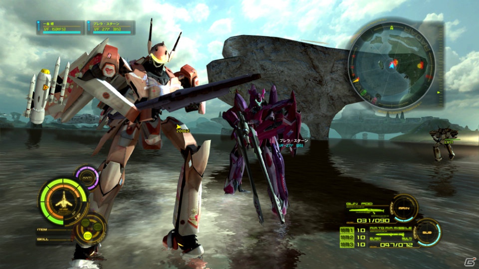 PS3「マクロス30～銀河を繋ぐ歌声～」河森正治氏描き下ろしの新バルキリー「VF-30」のゲーム画面が到着！サブクエストや2種類の操作タイプも紹介の画像45
