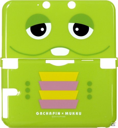 サイバーガジェット、ガチャピン＆ムックをモチーフにした3DSLL用アクセサリーを12月29日に発売の画像1