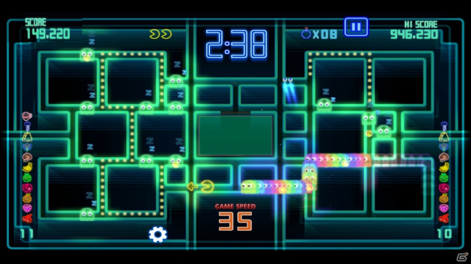 全世界をフィーバーさせた「パックマン」の正統続編がWindows 8に登場！「PAC-MAN Championship Edition DX」Windows Storeにて配信開始の画像8