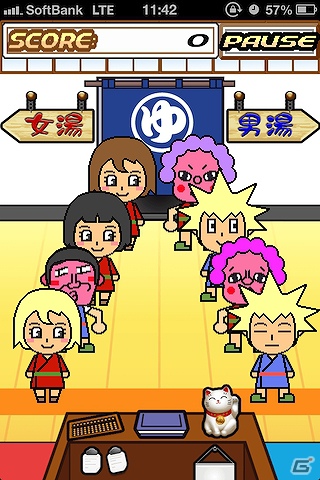 スケベを叩き出して銭湯を守れ！iOS「大行進！！ムッツリズム」配信開始の画像2