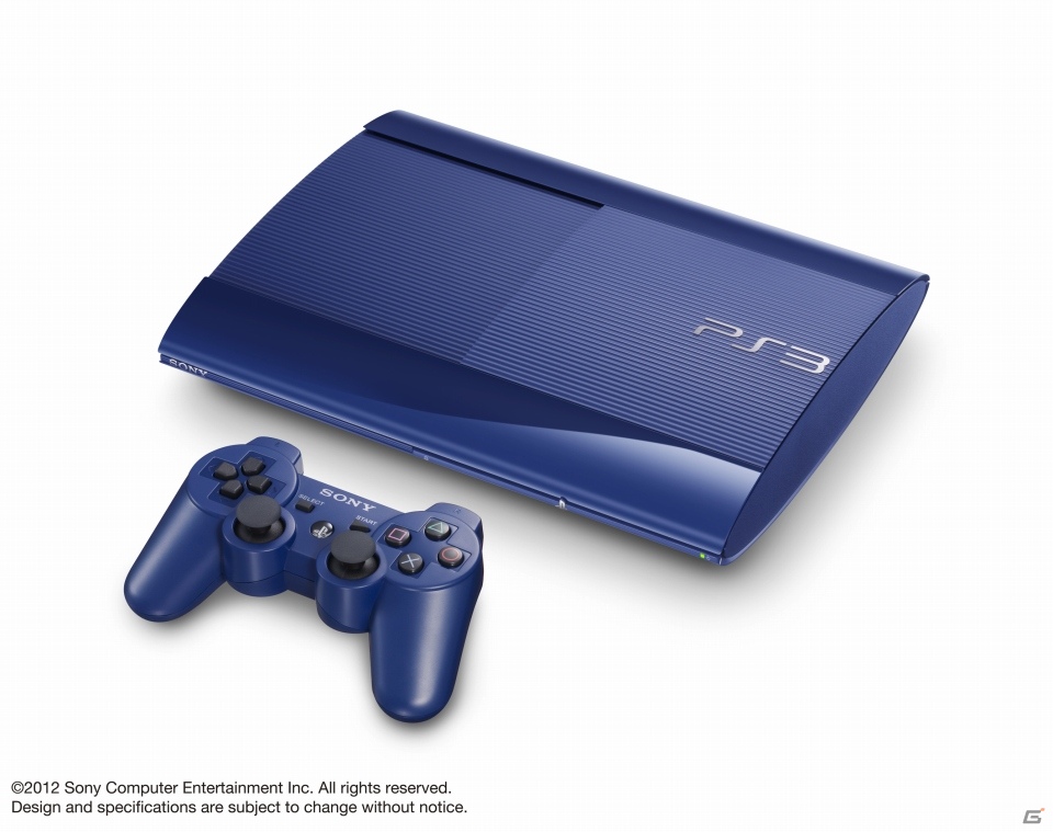 HDD250GBを搭載したプレイステーション3の新色「アズライト・ブルー」＆「ガーネット・レッド」が2月28日より数量限定で発売決定の画像3