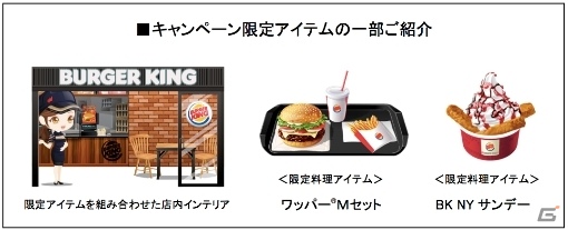 ソーシャルゲーム「ぼくのレストラン2」ハンバーガーチェーン 「バーガーキング」とオリジナルアイテムがもらえる来店促進キャンペーンを展開の画像1