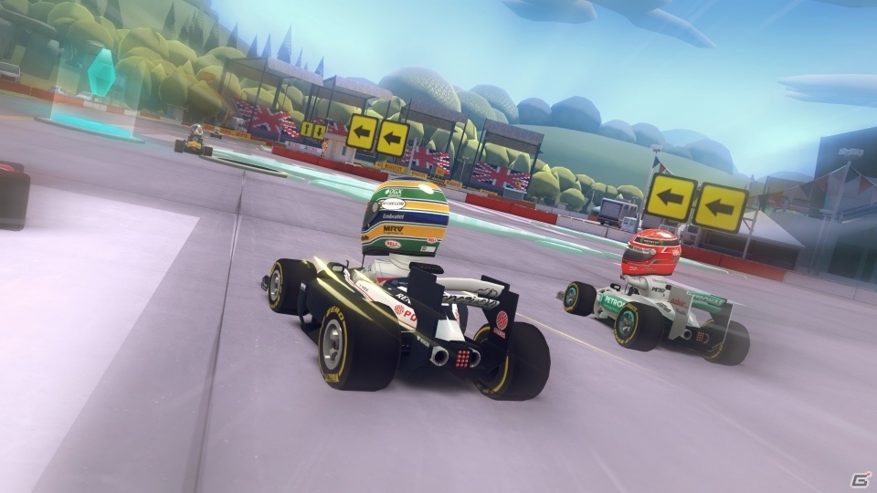 PS3/Xbox 360「F1 RACE STARS」ゲームプレイ映像や最新スクリーンショットを公開！コースに仕掛けられた様々なギミックをチェックしようの画像1