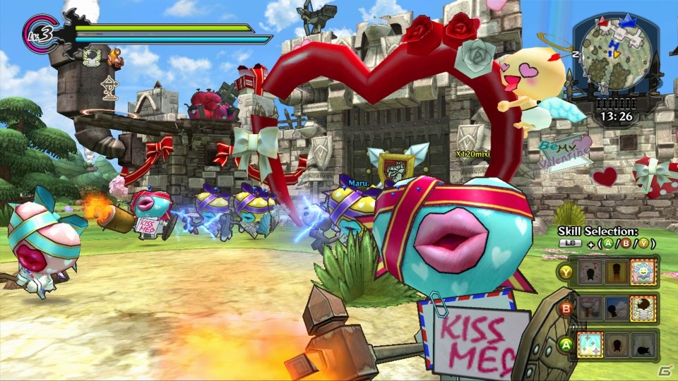 Xbox 360「Happy Wars」お城がバレンタインバージョンに様変わりするバレンタインデコレーションが開催の画像3