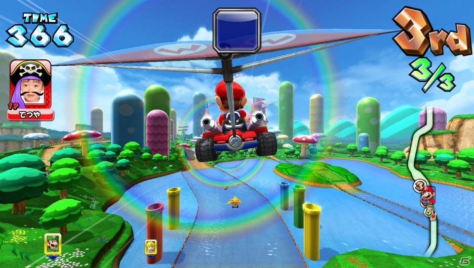 バンダイナムコゲームス、6年ぶりの最新作となるAC「マリオカート アーケードグランプリDX」を発表―「ジャパン アミューズメント エキスポ2013」への出展も決定の画像8