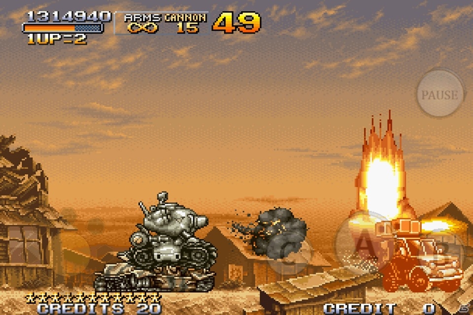 NEOGEO版を完全移植したiPhone/Android「メタルスラッグ2」が配信開始―ネットワークランキングやBluetoothにも対応の画像3