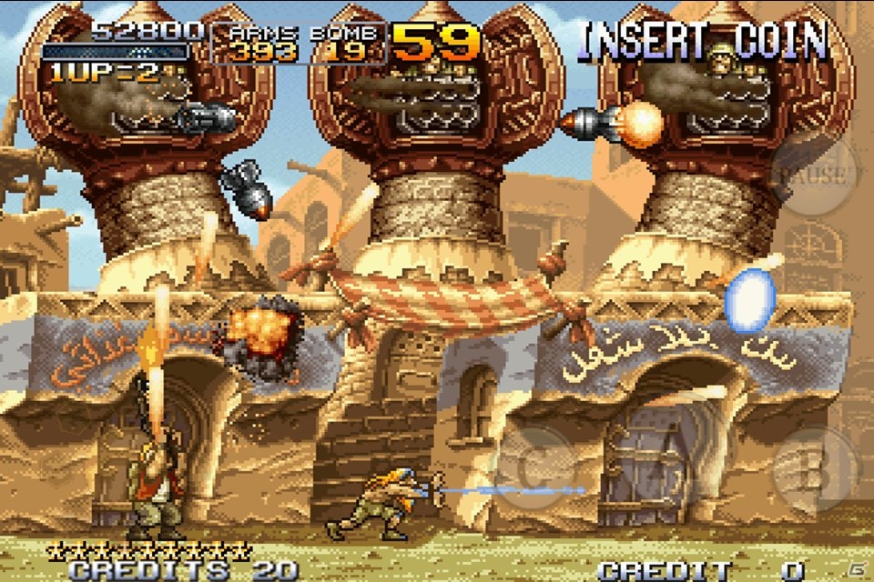NEOGEO版を完全移植したiPhone/Android「メタルスラッグ2」が配信開始―ネットワークランキングやBluetoothにも対応の画像5